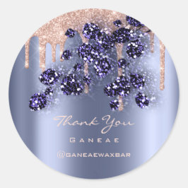 Adesivo Obrigado A Comprar O Rosa Glitter Blue Floral