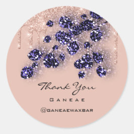 Adesivo Obrigado A Comprar O Rosa Glitter Floral