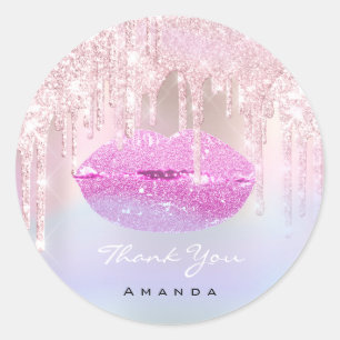 Adesivo Obrigado A Conhecer Bridal Rosa Rosa Lábios De Be