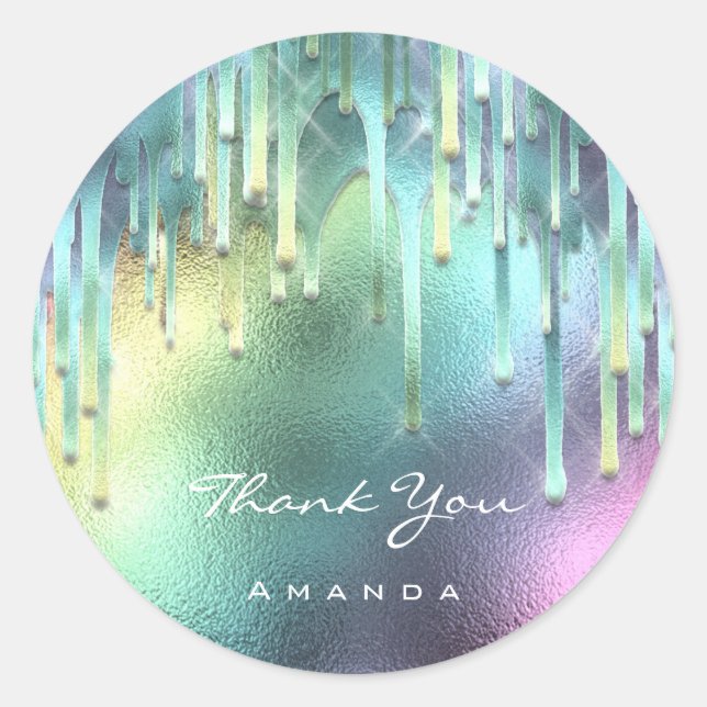 Adesivo Obrigado A Dar-Lhe Nome Doce 16º Holográfico Brida (Frente)