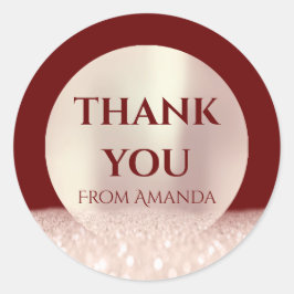 Adesivo Obrigado A Dar Nome À ClássicaRose Blush Burgundy