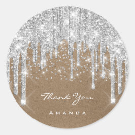 Adesivo Obrigado A Dar O Nome 16º Gotas De Prata De Cinza