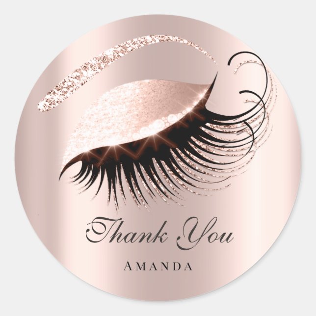 Adesivo Obrigado A Dar O Nome 16º Olhos De Rosa Bridal (Frente)