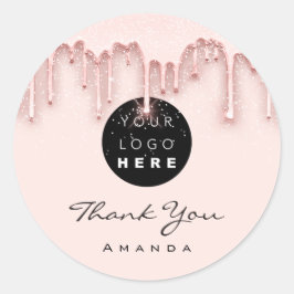 Adesivo Obrigado A Dar O Nome De Makeup Artist Skinny Rosa