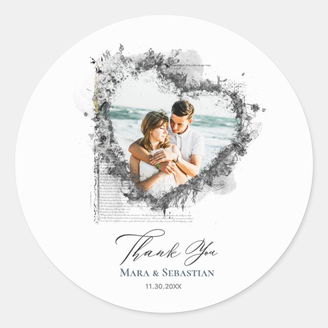 Adesivo *~* OBRIGADO A Elegante Elegant Ephemera AR18 (Frente)