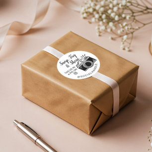 Adesivo Obrigado A Encaixar, Etiquetar e Compartilhar Câm