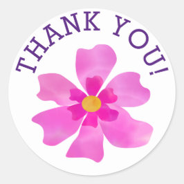 Adesivo Obrigado A Vinhetas Redondas PERSONALIZADAS