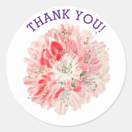 Adesivo Obrigado A Vinhetas Redondas PERSONALIZADAS