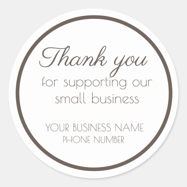 Adesivo Obrigado, adesivos! (Frente)