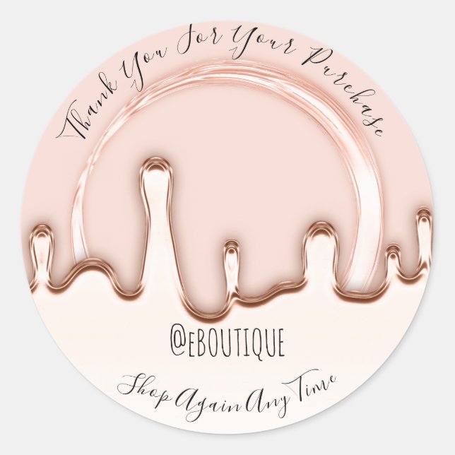 Adesivo Obrigado Adquira Drives Feitos à Mão do Boutique U (Frente)