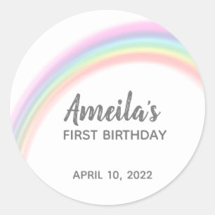 Adesivo Obrigado arco-íris que você cola