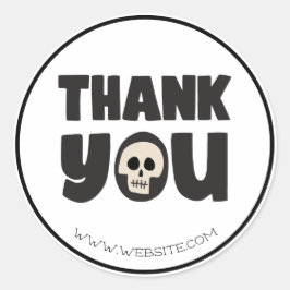 Adesivo Obrigado às empresas personalizadas do Halloween