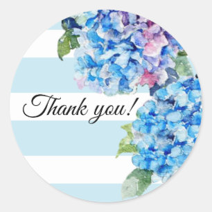 Adesivo Obrigado azul dos Hydrangeas do verão você