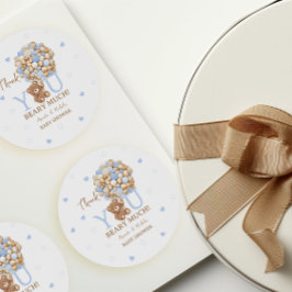 Adesivo Obrigado Beary Muito Blue Bear