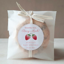 Obrigado Berry Muita Morangos Red Pink Favor