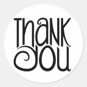 Adesivo Obrigado, Black Sticker