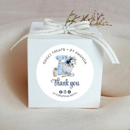 Adesivo Obrigado Blue Mixer