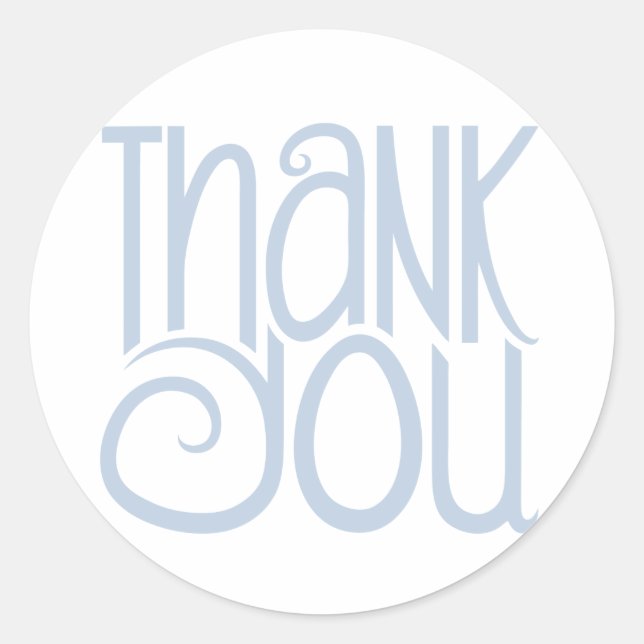 Adesivo Obrigado Blue Sticker (Frente)