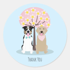 Adesivo Obrigado Cachorros Por Cherry Blossom