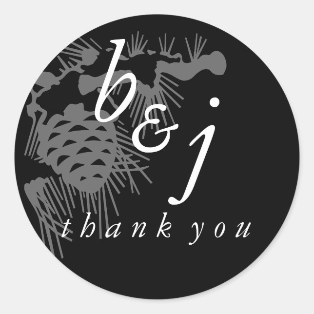 Adesivo Obrigado Casamento no inverno Favor Stickers Rosa  (Frente)