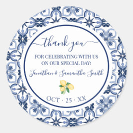 Adesivo Obrigado, Chá de panela De Limões Mediterrânicos