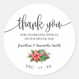 Adesivo Obrigado chá de panela de Natal