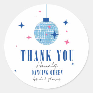 Adesivo Obrigado chá de panela musical Santorini