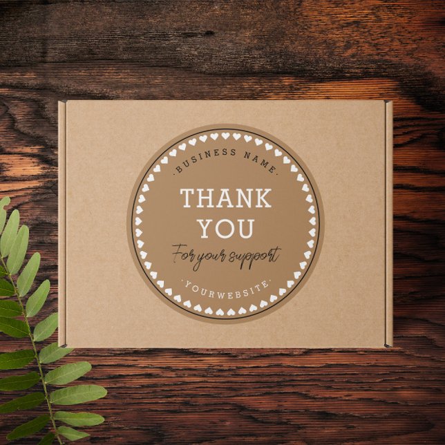 Adesivo Obrigado Clássico Padrões de Amor (Criador carregado)