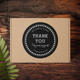 Adesivo Obrigado Clássico Padrões de Amor