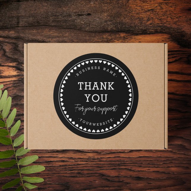 Adesivo Obrigado Clássico Padrões de Amor (Criador carregado)