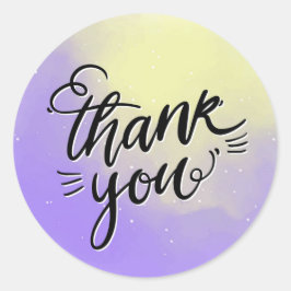 Adesivo Obrigado, Clássico Vinheta Redonda