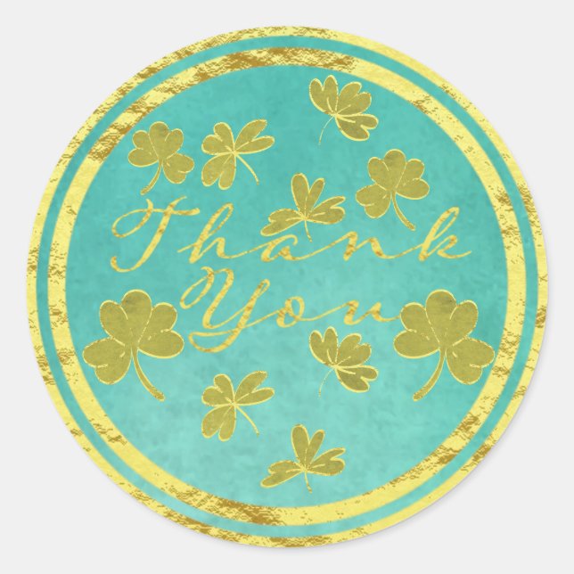 Adesivo Obrigado, Clássico Vinheta Redonda (Frente)