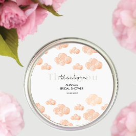 Adesivo Obrigado Cloud 9 Pastel Minimal Chás de Bebê e Noi