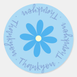 Adesivo Obrigado Com Vinheta Flor