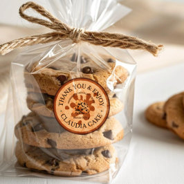 Adesivo Obrigado Comida de negócios