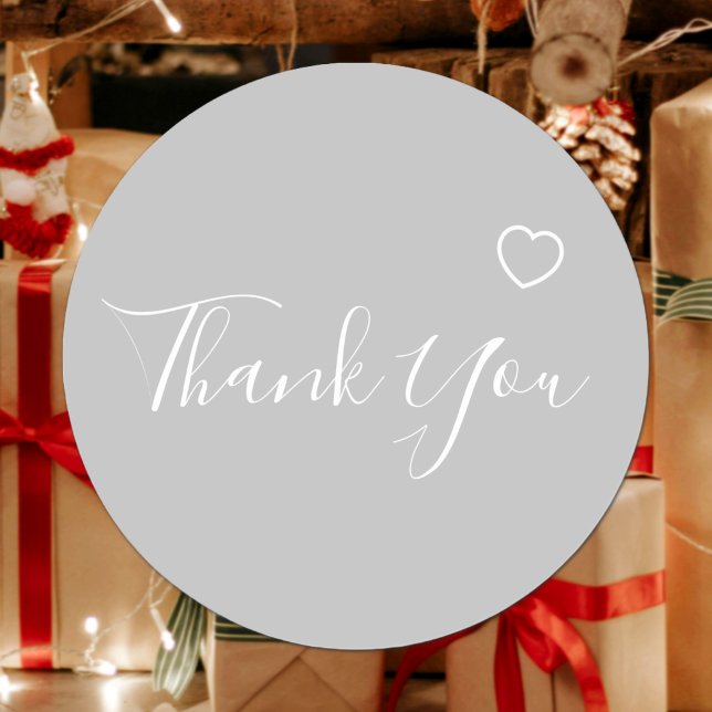 Adesivo Obrigado Cor Personalizada do Texto do Script Eleg (Criador carregado)