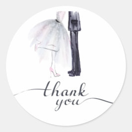 Adesivo "Obrigado" da Brie & Groom Dance