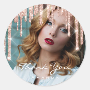 Adesivo Obrigado da foto você nomeia o 16o brilho nupcial