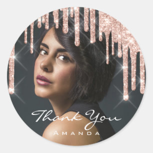 Adesivo Obrigado da foto você nomeia o brilho do rosa da
