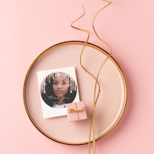 Adesivo Obrigado da foto você nomeia o brilho do rosa do