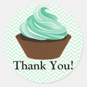 Adesivo Obrigado da padaria do cupcake do Couture você