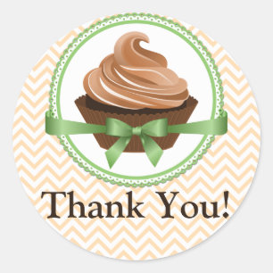 Adesivo Obrigado da padaria do cupcake do Couture você
