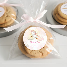 Adesivo Obrigado de aniversário de um pastel de magia bran