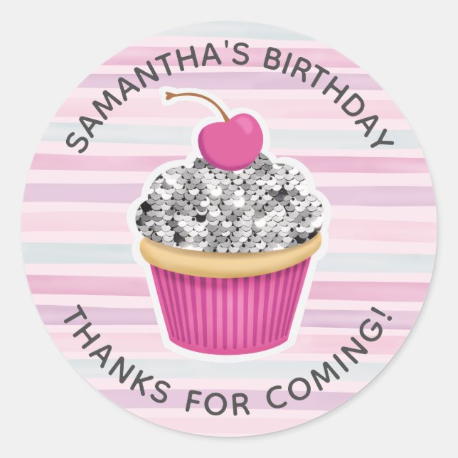 Adesivo Obrigado de aniversário para você (Frente)