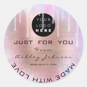 Adesivo Obrigado de brilho Logotipo Hológrafo Drives de a