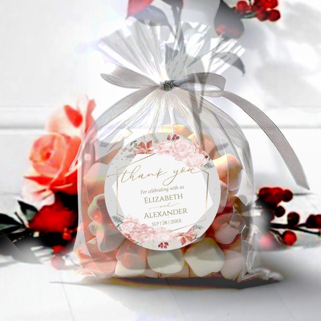 Adesivo obrigado de casamento no inverno para o Sticker Gi (Criador carregado)