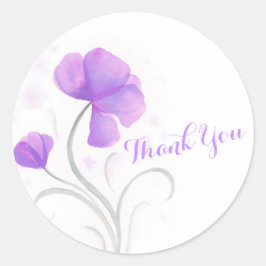 Adesivo Obrigado de casamento rosa com flor de água, seu a