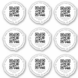 Adesivo obrigado de desconto para pequenas empresas elegan