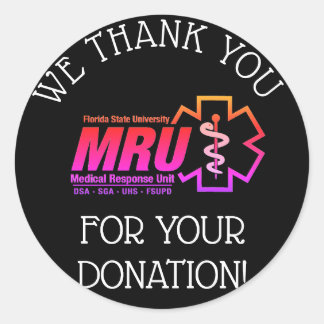 Adesivo obrigado de doação de 5.000/evento