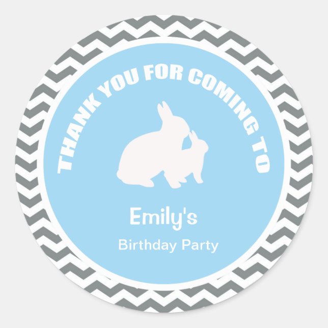 Adesivo Obrigado de festa de aniversário coalhada seu ades (Frente)